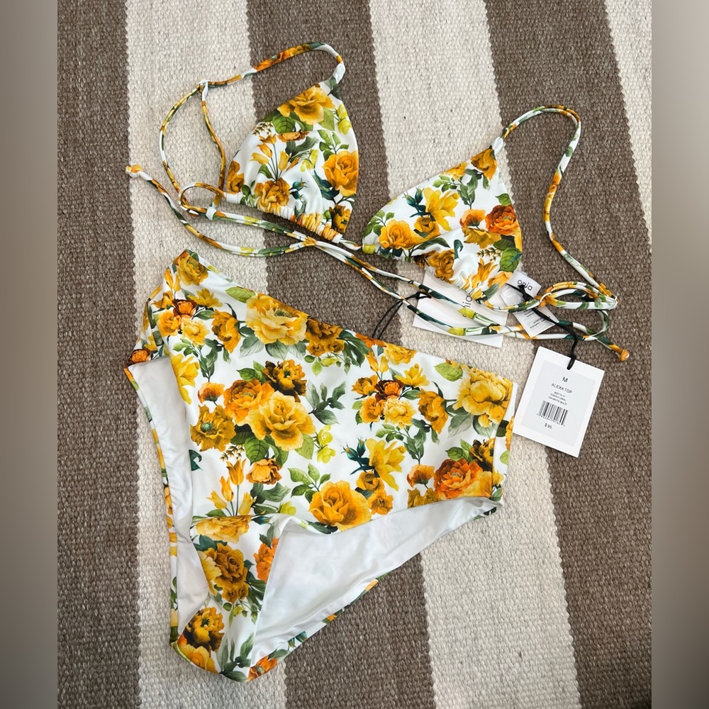 Onia Alexa Top & Sabrina Bottoms Eden Floral S/M - Never worn!